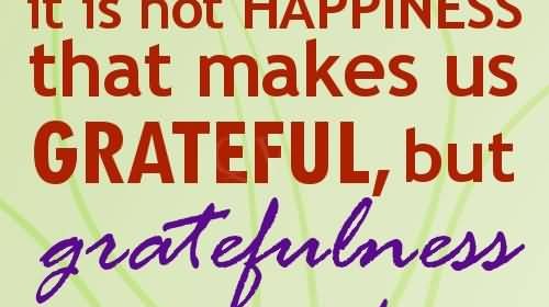 Happiness and Gratitude